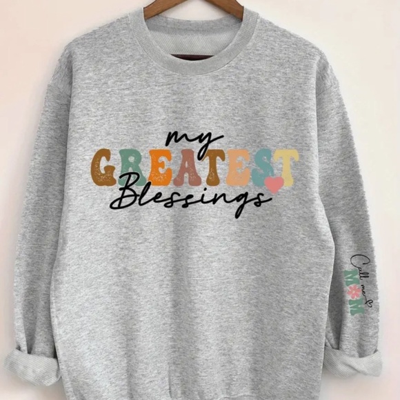Inspirational mom pullover sweatshirt office #bohostyle #bohotop #bohofashion - Picture 2 of 3
